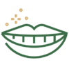 Navigation Icon of smile showing teeth for gallery